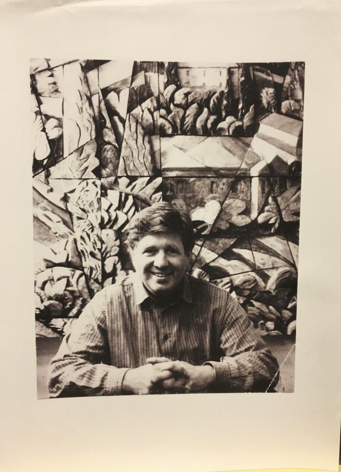 Alex with Vicenza bas relief